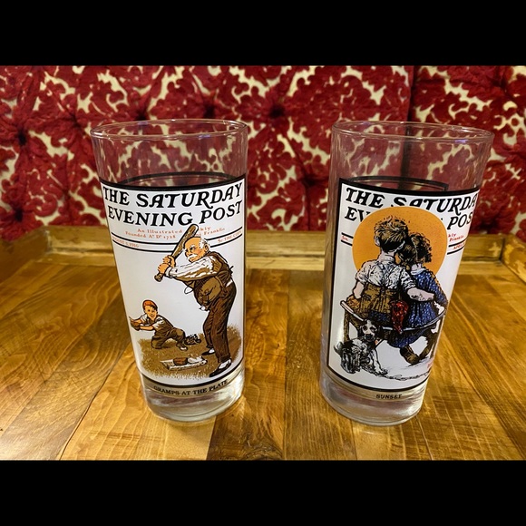 Saturday Evening Post glasses - Picture 1 of 7